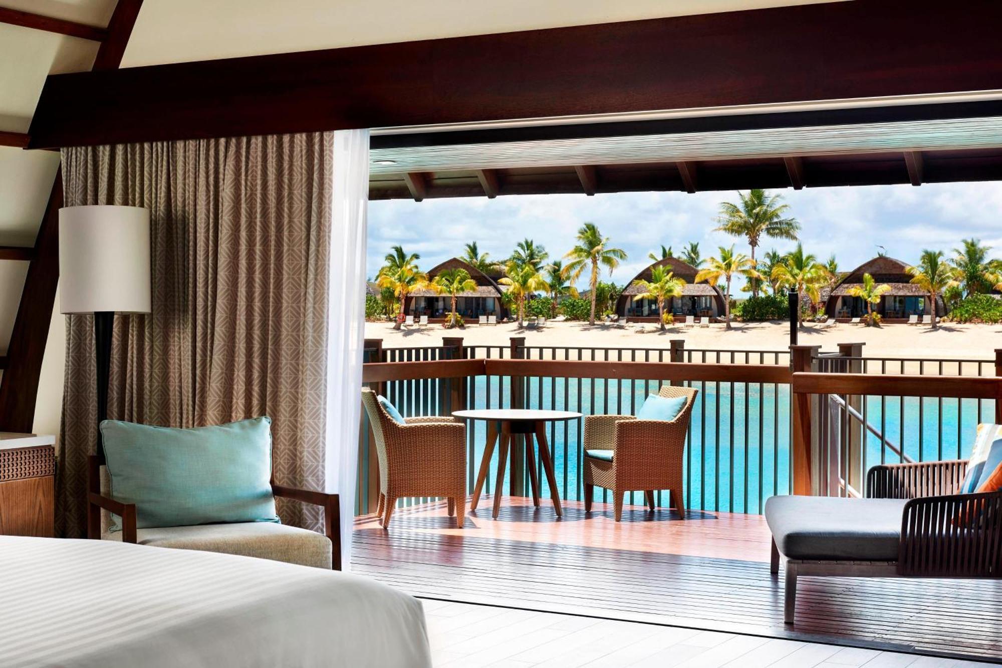 Fiji Marriott Resort Momi Bay Eksteriør billede A view from a room at the resort