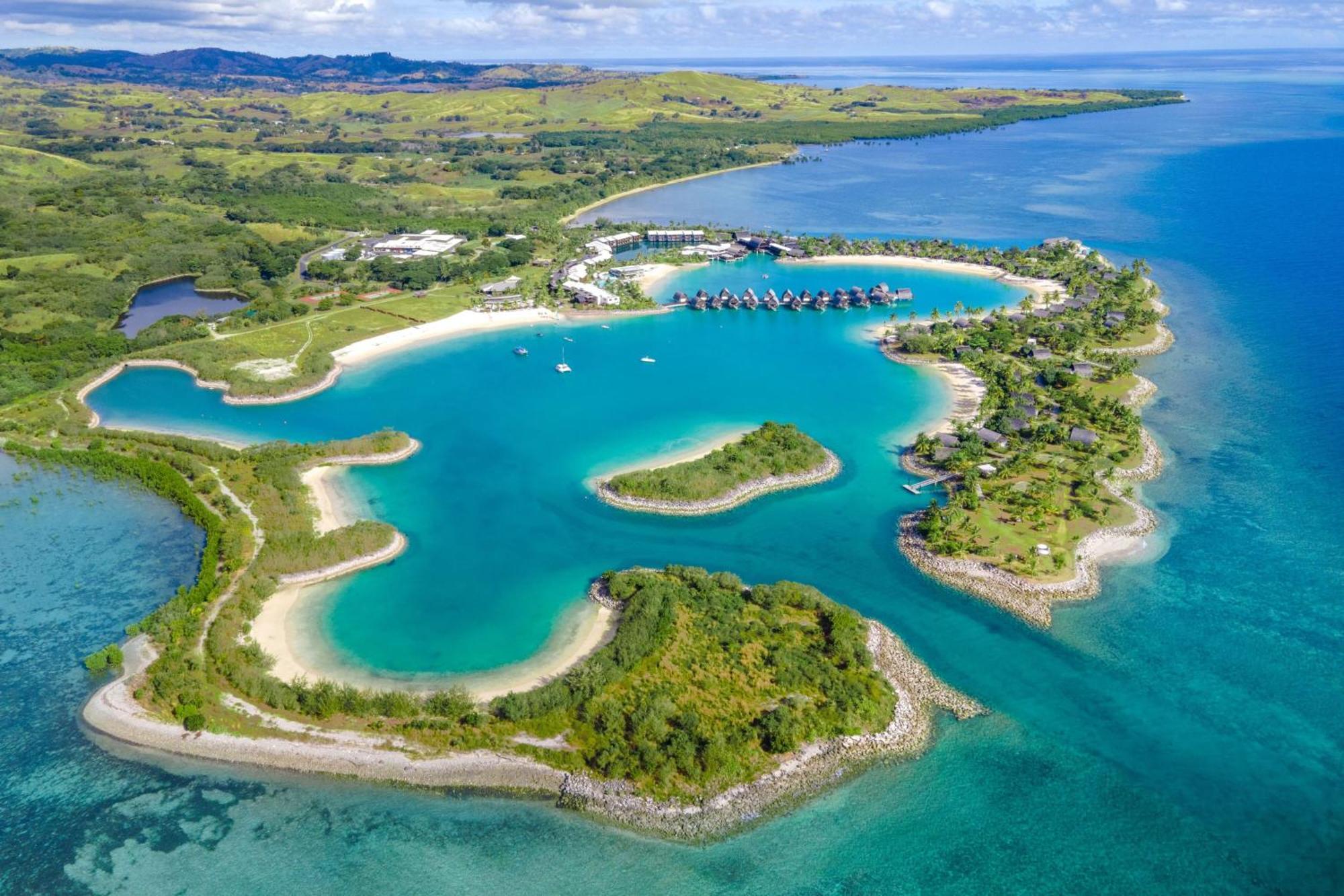 Fiji Marriott Resort Momi Bay Eksteriør billede Aerial view of the resort