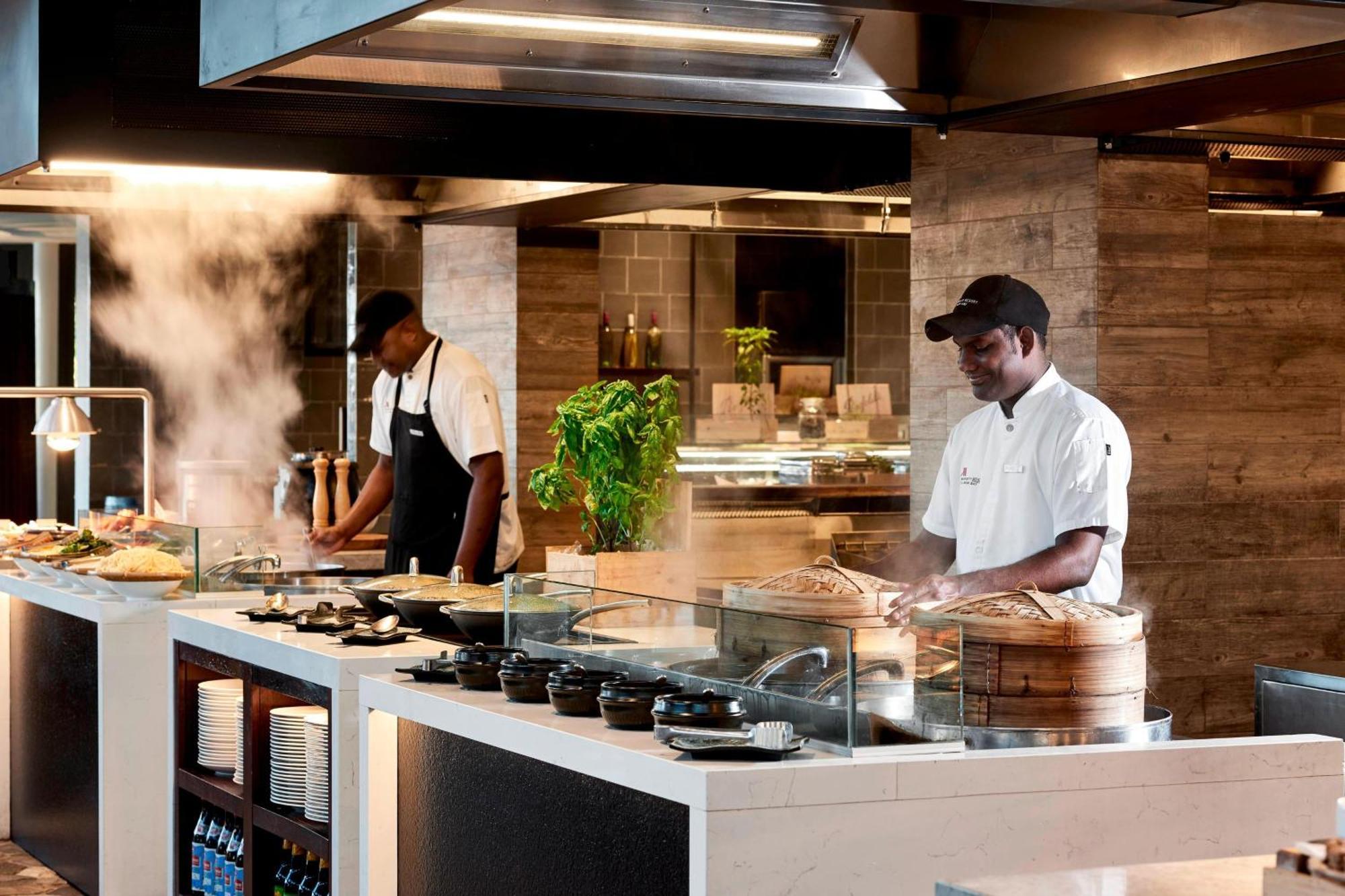 Fiji Marriott Resort Momi Bay Eksteriør billede A live kitchen on board a cruise ship